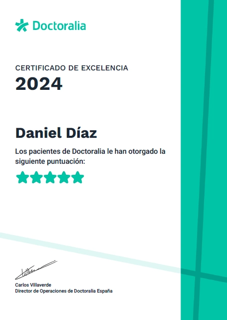Daniel es excelente en Doctoralia!